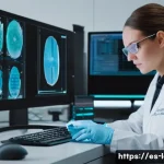 형사소송법상 증거능력 판단 - **Digital Forensics Expert Analyzing Evidence:** A highly detailed, realistic image of a female digi...